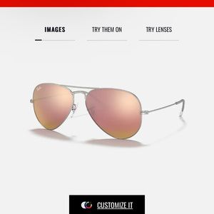 Pink Ray-Ban Aviator Sunglasses